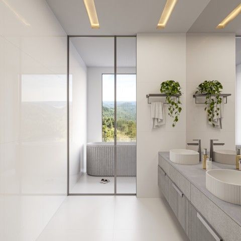 Porcelanato 90X90 Cristallo Bianco Lux Po...