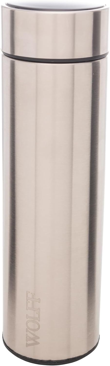 Garrafa Termica Inox C/ Termometro 500Ml ... Garrafa Termica Inox C/ Termometro 500Ml ...