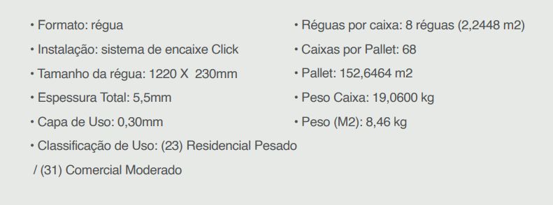 Piso Vinilico Spc Click EcoPremium, Regua... Piso Vinilico Spc Click EcoPremium, Regua...