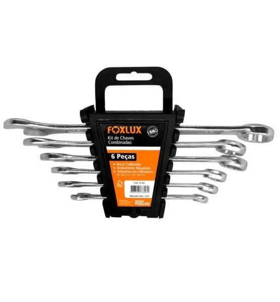 Kit Chave Combinada Com 6Pcs Foxlux Kit Chave Combinada Com 6Pcs Foxlux