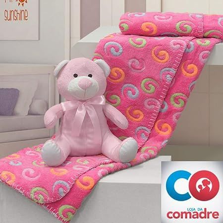 Kit Baby Manta Com Pelucia MicrofiBRa Sor...