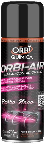 Limpa Ar Condicionado Carro Novo 200Ml Orbi Limpa Ar Condicionado Carro Novo 200Ml Orbi