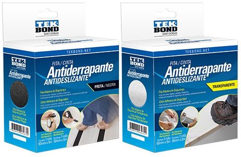 Fita Antiderrapante Preta 50mmx5M Tekbond