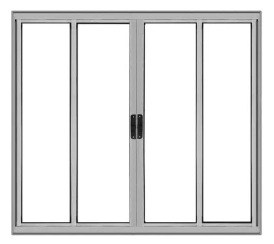 Janela Alum Br 100X120 4Fl S/ Band Smg Janela Alum Br 100X120 4Fl S/ Band Smg