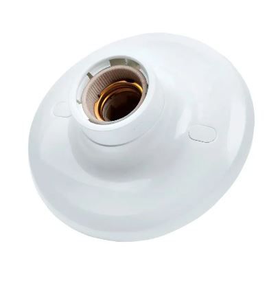 Plafonier C/Soq De Porcelana E-27 BR Demi Plafonier C/Soq De Porcelana E-27 BR Demi
