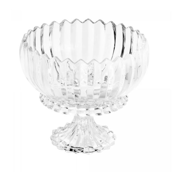 Centro de Mesa Decorativo Cristal com Pé ... Centro de Mesa Decorativo Cristal com Pé ...