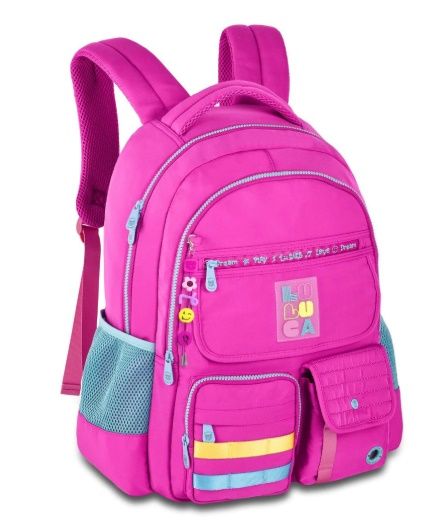 Mochila P/ Costas Cores: Preto, Rosa, Rox...