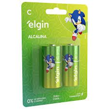 Pilha Alcalina C Blister C/02 Elgin Pilha Alcalina C Blister C/02 Elgin