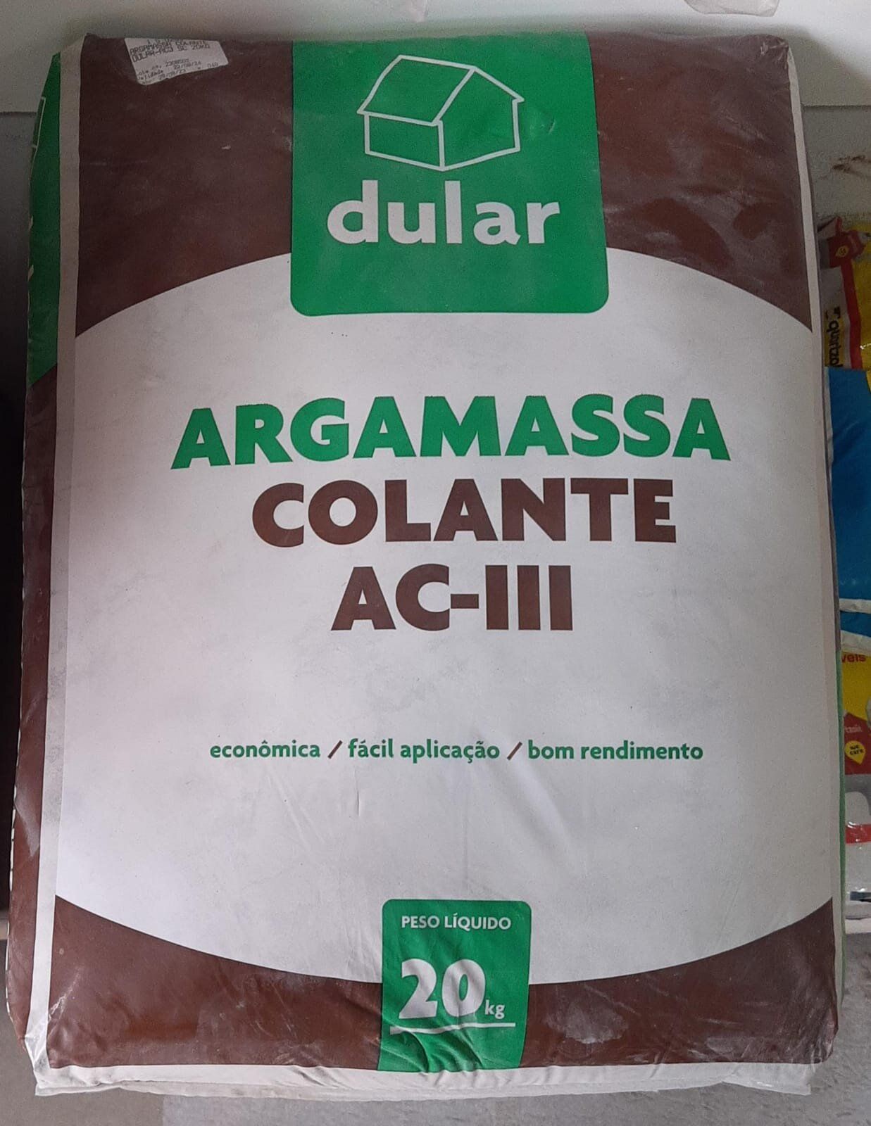 Argamassa Flex Ac3 20Kg Dular Elit Argamassa Flex Ac3 20Kg Dular Elit