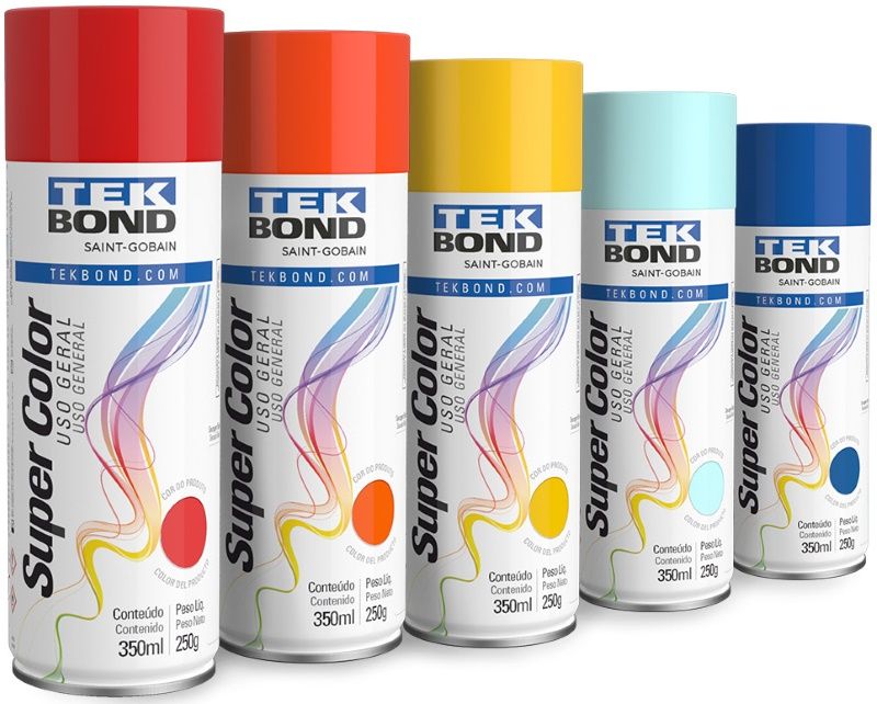 Tinta Spray 350Ml BR BRilhante Tekbond