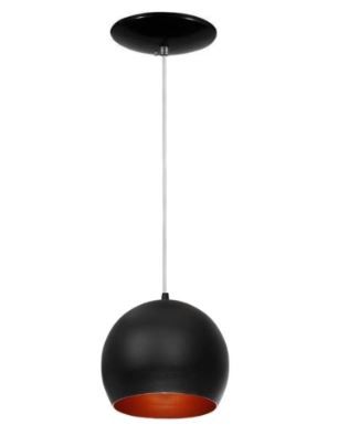 Pendente Bola Preto Micro C/ CoBRe Enerlux Pendente Bola Preto Micro C/ CoBRe Enerlux