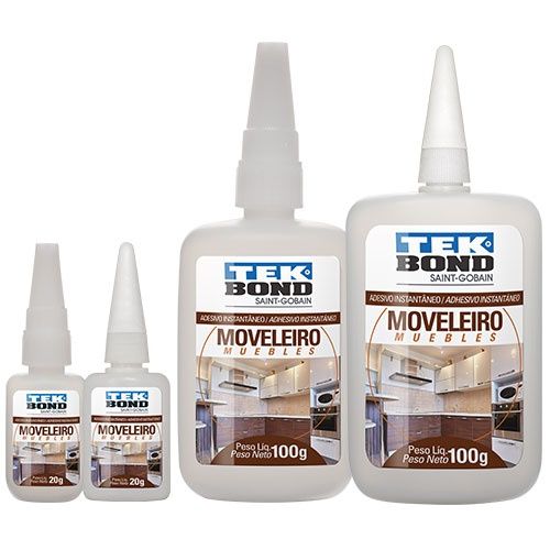 Adesivo Instantaneo Moveleiro 100Gr Tekbond