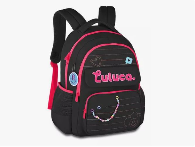 Mochila P/ Costas Cores: Preto, Rosa Ou R...