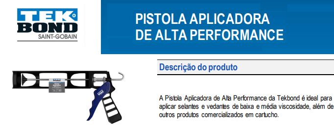 Aplicador De Silicone Alta Performance Te...