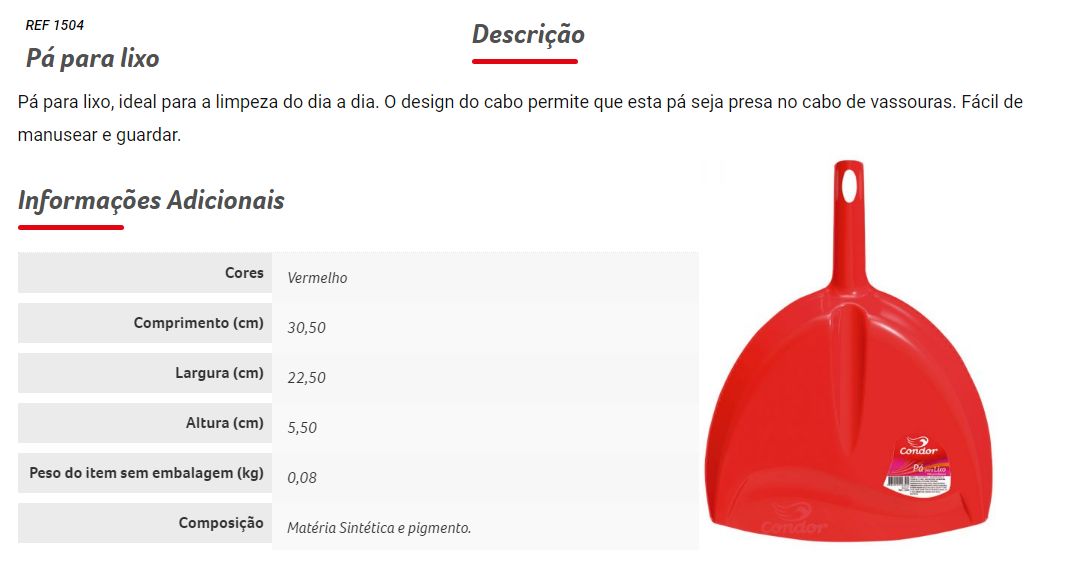Pa Lixo Limpaki 1504 Condor