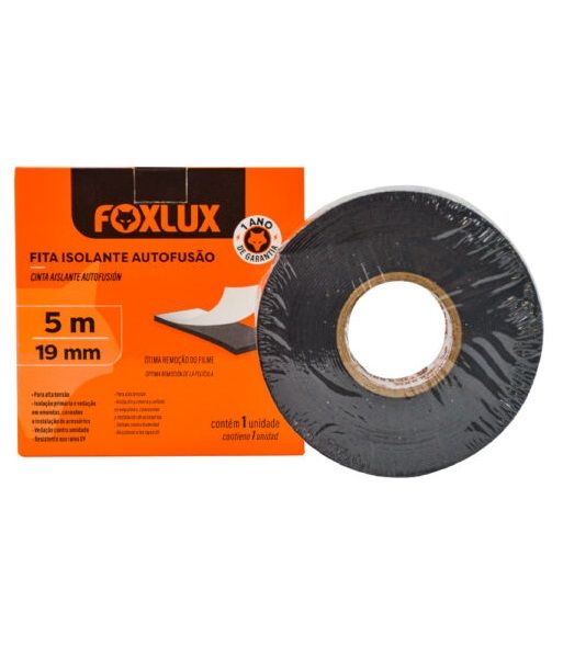 Fita Isolante Auto Fusao 18mmx5M Foxlux Fita Isolante Auto Fusao 18mmx5M Foxlux