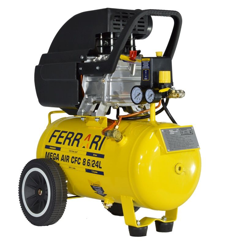 Compressor De Ar Cfc 8,6/24L 127V 2Hp Fer... Compressor De Ar Cfc 8,6/24L 127V 2Hp Fer...