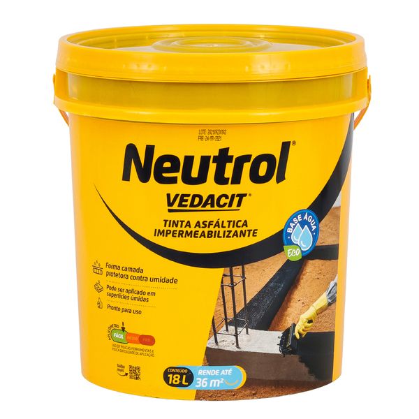 Neutrol Pintura Asfaltica 18L Vedacit