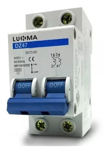 Disjuntor Bipolar 50A Lukma Disjuntor Bipolar 50A Lukma