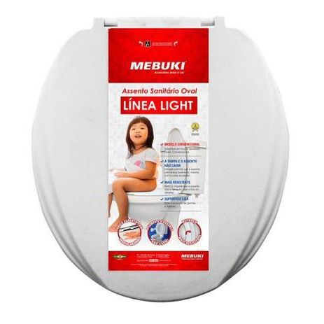Assento Pvc Oval Linea Light Cz Mebuki Assento Pvc Oval Linea Light Cz Mebuki