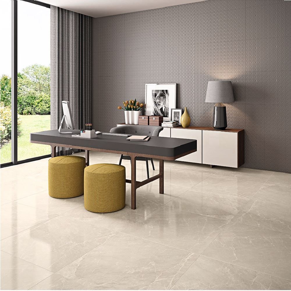 Porcelanato 90X90 Illuminato Beige Lux Po...
