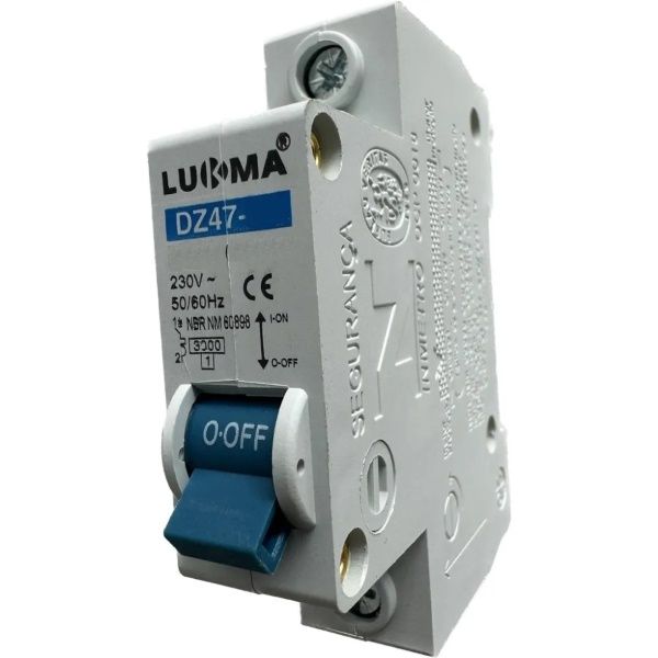 Disjuntor Unipolar 10A Lukma Disjuntor Unipolar 10A Lukma
