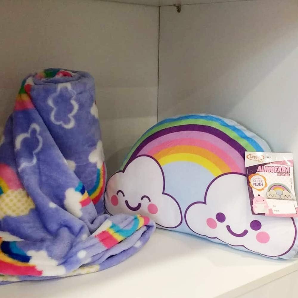 Almofada Infantil Arco Iris Lepper Almofada Infantil Arco Iris Lepper