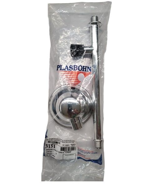 Ducha Fria 04 Metaliz C/Reg C/Haste Plasbohn Ducha Fria 04 Metaliz C/Reg C/Haste Plasbohn