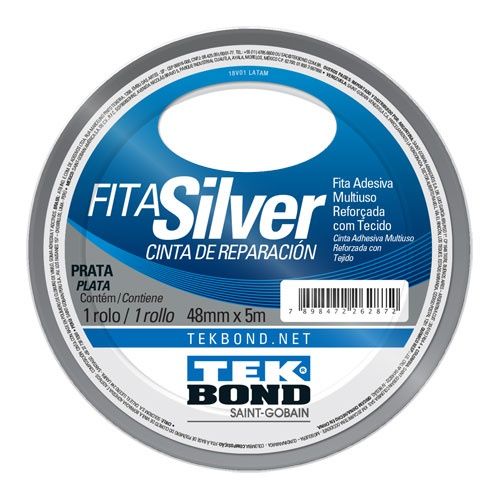 Fita Silver Tape 48mmx5Mt Tekbond