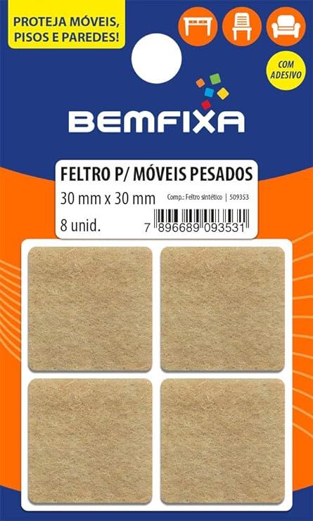 Feltro Ades Quad Bg Mov Pesado 30X30 Bemfixa Feltro Ades Quad Bg Mov Pesado 30X30 Bemfixa